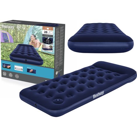 Bestway® Single-Luftbett mit integrierter Fußpumpe 188 x 99 x 28 cm (1/5)