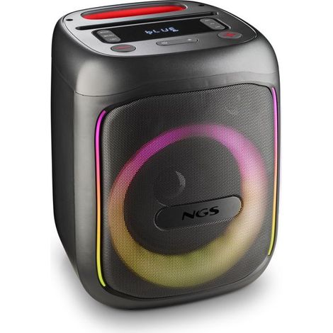 NGS WILD SWAG GO: BT/TWS, USB/AUX/TF, LED, 10h Autonomie, schwarz.