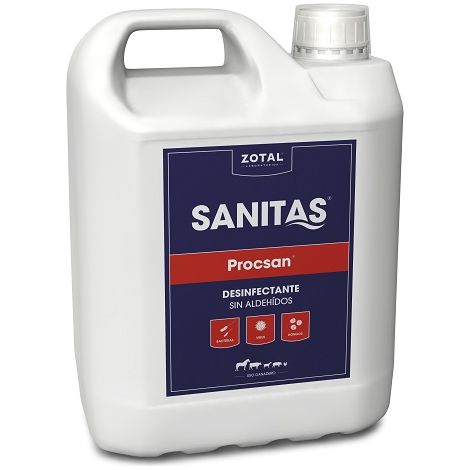 ZOTAL SANITAS PROCSAN Desinfectante Sin Aldehídos, 5 Litros
