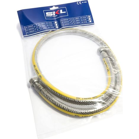 SKL tubo flessibile cucina gas femmina femmina 1/2" 1250mm EN14800 CE certificat (1/3)