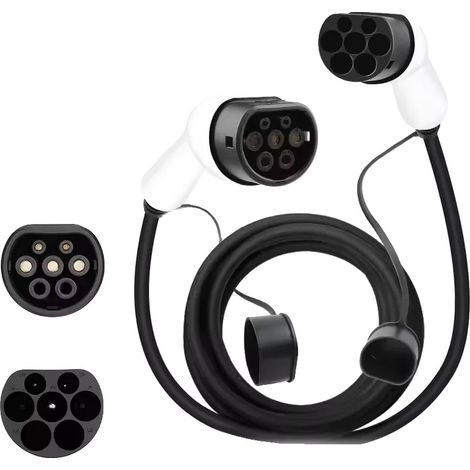 Cable de carga para vehículos eléctricos tipo 2, corriente de 16 A, 3 metros de longitud, 16 A 1P 3,5 kW, tipo 2-b (1/2)