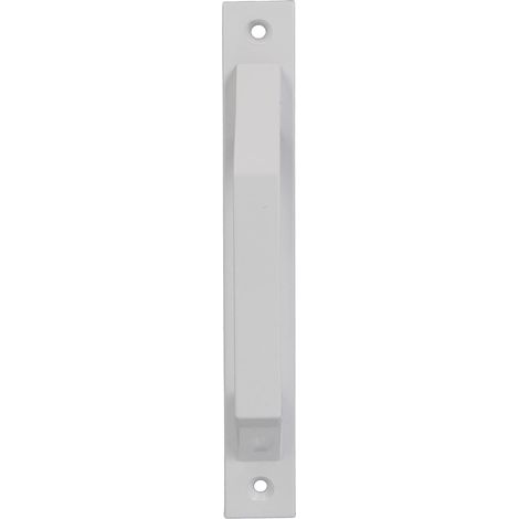 Poignée droite en aluminium en blanc pour portes coulissantes ou portes battantes de passage - 2002439mm blanc (1/4)