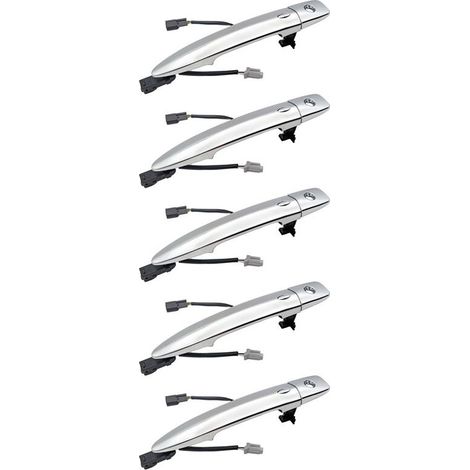 Poignées de porte extérieures avant gauche (côté conducteur) (lot de 5) pour Nissan Sentra 2013-2016 et Nissan Maxima 2009-2014, référence : 12459871 806469N00A (1/3)