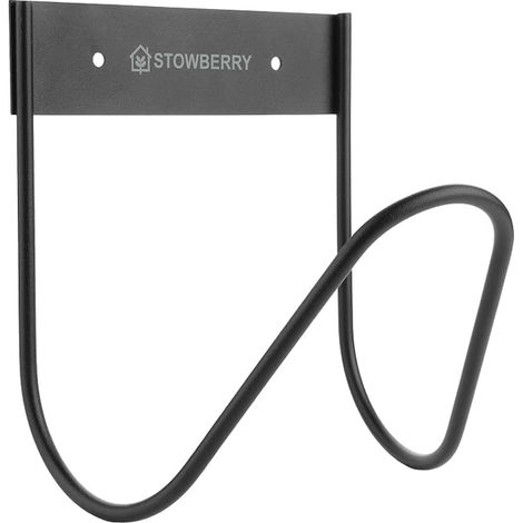 Wall Mounted Garden Hose Holder - Metal Bracket, Garden Hose Extender for Outdoor Watering Storage (1/4)