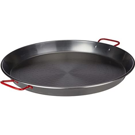 Lacor PAELLERA DE Hierro 50 CMS, Ferro battuto, Nero, 50 cm (1/4)