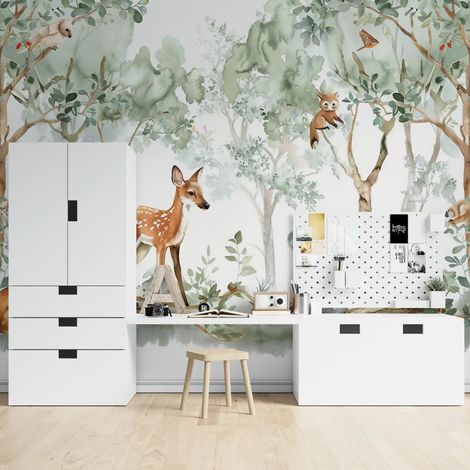 Papier peint foret bambi et ses amis 1 - 150 x 250 cm (1/2)