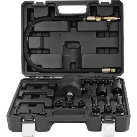 Ensemble d'extracteurs de injecteurs diesel pneumatiques, mallette de transport compacte, extraction efficace, Noir (1/2)