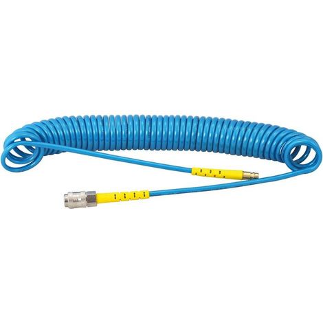TUBO A SPIRALE IN POLIURETANO RACCORDATO 8 x 5 - mt 12