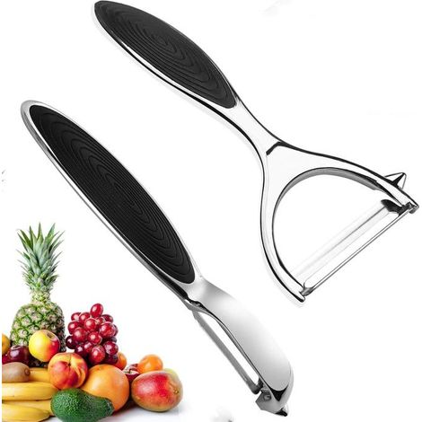 2 Pièces Econome Legumes, Eplucheur Pomme De Terre, Eplucheur Tomate, Eplucheur De Pomme, Epluche Legume (1/5)