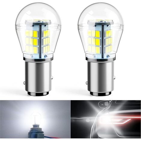 P21/5W 1157 BAY15D LED Bulbs, Super Bright White 12-24V DC for 2057 2357 7528, Car Light Bulb, Brake Light, Rear Light, Parking Light (Pack of 2) (1/5)