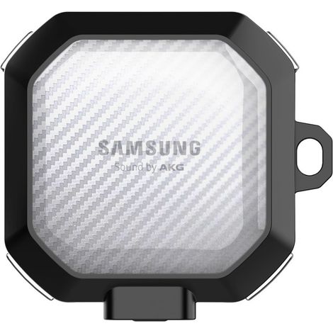 Funda para auriculares Samsung Galaxy Buds FE / 2 / 2 Pro / Pro / Live, transparente / negra (1/5)