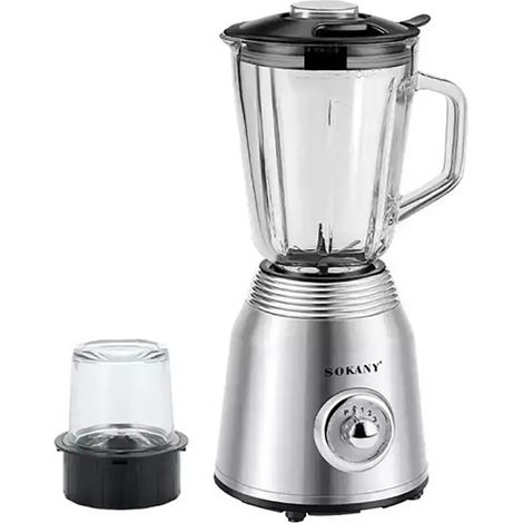FRULLATORE ELETTRICO 2 IN 1 MACINA CAFFE TRITATUTTO 800W MIXER FRUTTA 1.5L SK186 (1/5)