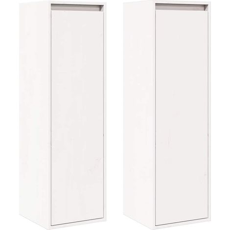 Maison Exclusive - Armario de pared 2 uds madera maciza pino blan (1/5)