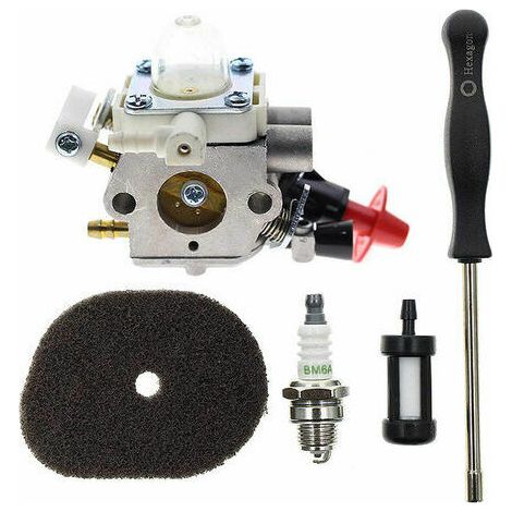 Carburatore per Stihl FS40 FS50 FS40C FS50C FS50R FS56 FS56C FS56R FS56RC FC56 FC56R FS70 FS70C FS70R FS70RC FC70 HT56 HT56C HL56K KM56 KM56C KN56 Stihl PN 4144 120 0608 (1/4)