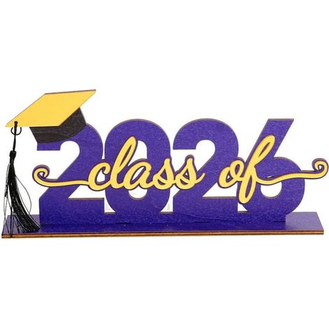 Panneau En Bois - Décoration De Fête De Diplôme - Support De Bureau - Cadeau De Félicitations - 30 cm (1/5)