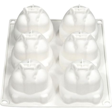 Stampi in silicone antiaderenti con 6 cavità, piccole-grandi