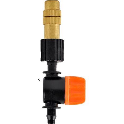 Ugello nebulizzatore regolabile, in rame e plastica, compatibilità versatile, F (1/2)