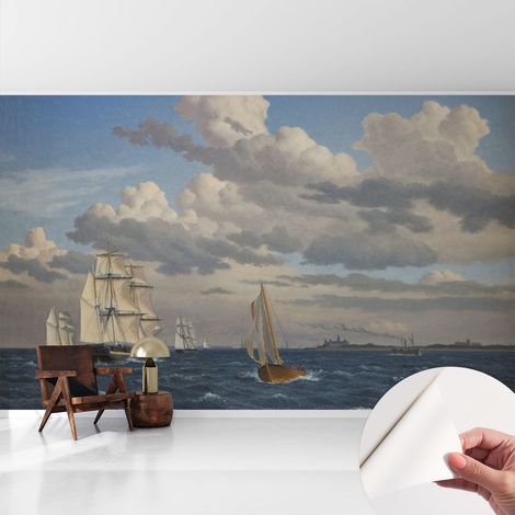 Carta da parati autoadesiva - fotomurale - alta qualità - per la cucina - camera da letto - Avventura in mare 416x254 cm (1/5)