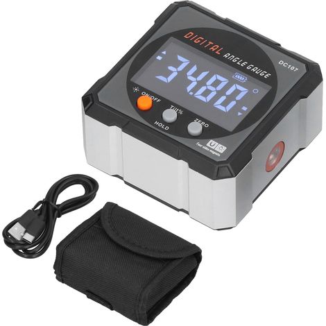 Niveau numérique magnétique inclinomètre de précision IP54, outil de mesure d'angle digital antidérapant. (1/5)