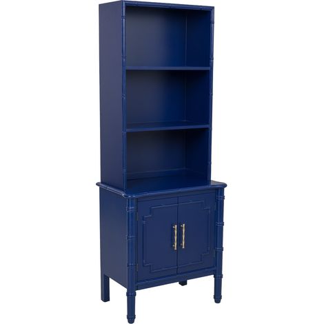Estanteria de madera azul 60x38x155h cm (1/5)
