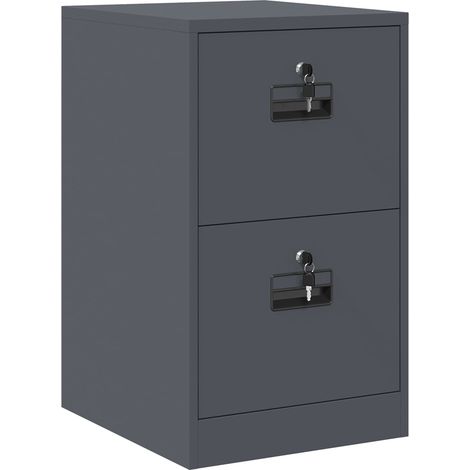 Maison Exclusive - Armadio per File con cassetto Antracite 44 x 50 x 74,5 cm