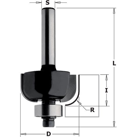 K937-380 FRESA DE RADIO CONVEXO HW Z2 S=8 D=38.1X16X62 R=12.7 DX