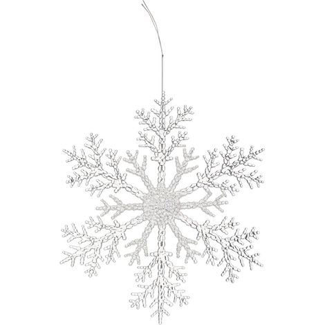 Suspension de Noël Flocon Arabesque Blanc - Feeric Christmas (1/2)