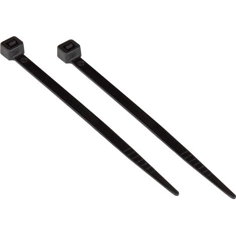 Serre-câbles 150 mm x 3,6 mm – Lot de 100 – Noir, résistant aux UV, aux intempéries – Pour l'extérieur, de -40 °C à +85 °C (1/3)