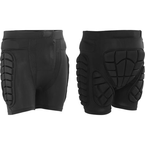Gepolsterte Sporthose mit integrierter Sitzstütze, aus Baumwolle, Polyester und EVA, verstellbar und dick gepolstert, ideal zum Skifahren und Eislaufen. Größe S (1/4)