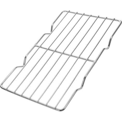 Grille de cuisson en acier inoxydable multi-usages, grille rectangulaire pour rôtissage, cuisson et refroidissement à la vapeur-21.50X13.50X1.70CM-Silver (1/3)