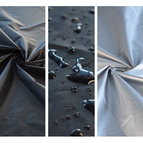 Housse Pour Mobilier Jardin - 215x215 cm - Carrée - Polyester Noir - Protection Anti-Poussière Extérieure - 1 Pièce (1/3)