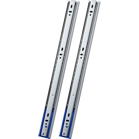 Glissières de tiroir en acier laminé à froid, robuste, 12 pouces, roulement à billes silencieux, support inférieur pour le bureau, 2 pièces (1/5)