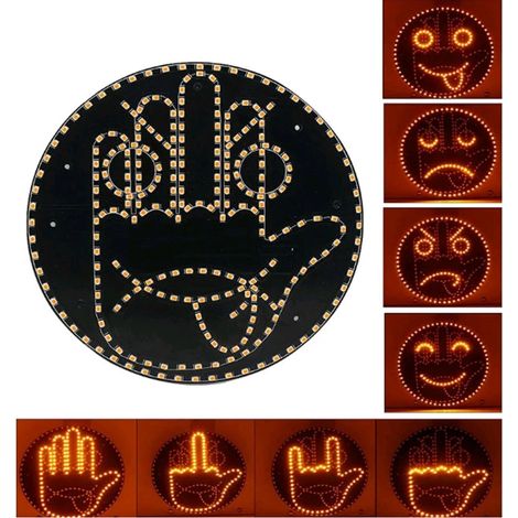 Road Mate Hand – Autolicht, 4 Emojis und 4 Gesten mit Fernbedienung, um während der Fahrt Ihren Ärger auszudrücken. (1/3)