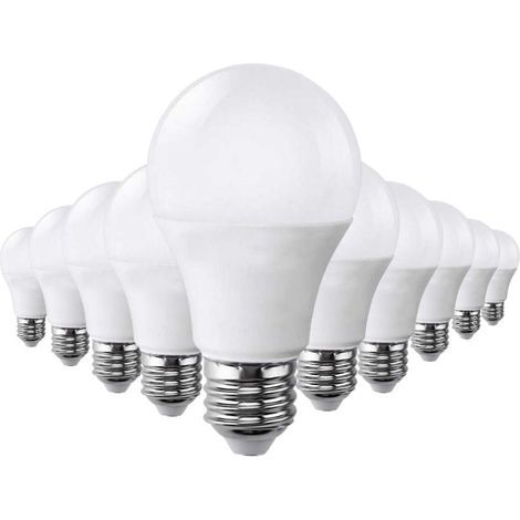 Pack de  10 - Ampoule E27 LED 9W 220V A60 180° - Blanc Chaud  - SILUMEN (1/4)