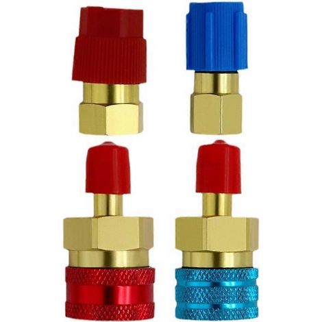Adaptateur R1234YF, coupleur rapide R134a vers R1234yf, coupleur rapide R1234YF, kit de conversion haut/bas côté (1/5)