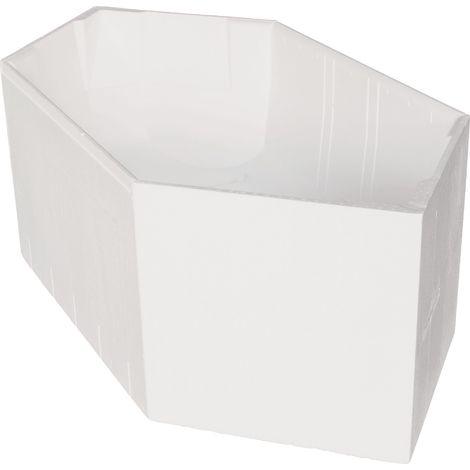 Calmwaters® Wannenträger 190 x 90 cm Exclusive, Passend für Sechseck-Badewanne 190x90 cm, Styroporträger, Schall- und wärmedämmend, Direkt verfliesbar, Badewannenträger in Weiß, 03AX3364 (1/5)
