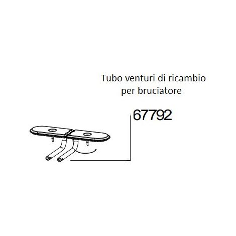 Tubo di ricambio venturi per virtuoso
