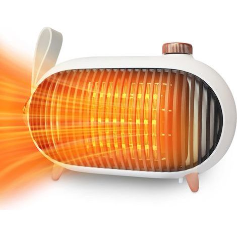 Heizlüfter 500W Leise Raumheizung, PTC Elektro-Heizlüfter Keramik Elektroheizung, 3 Heizmodi