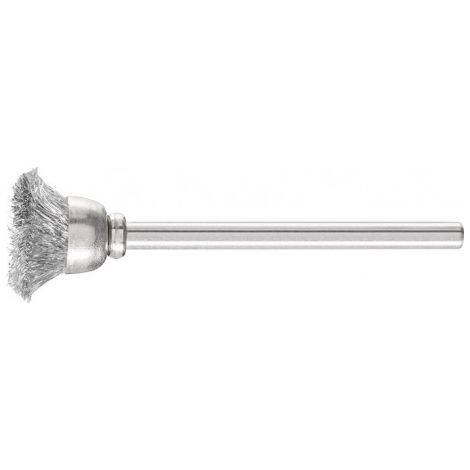 Mini brosse boisseau TBU 1503/3 ST 0.10 D15xl3xL5 mm acier PFERD (Par 10)