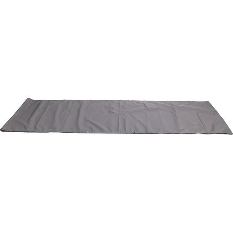 Barrière de jardin/terrasse en polyester imperméable, gris, résistant aux UV, occultant et préservant l'intimité, 75 x 500 cm (1/5)