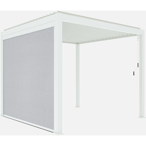 Pérgola bioclimática 3x3m V2 + toldo vertical 3x3m