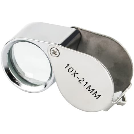 Loupe d'horloger/bijoutier, grossissement 10x, 21 mm (1/4)