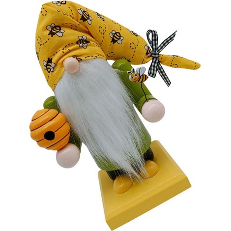 de gnome abeille en bois au charme artistique poupées naines