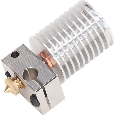 3D-Extruder-Upgrade-Kit mit 0,4-mm-Messingdüse, Heizblock, Bimetallrohr und Silikonabdeckung für präzises Drucken (1/5)