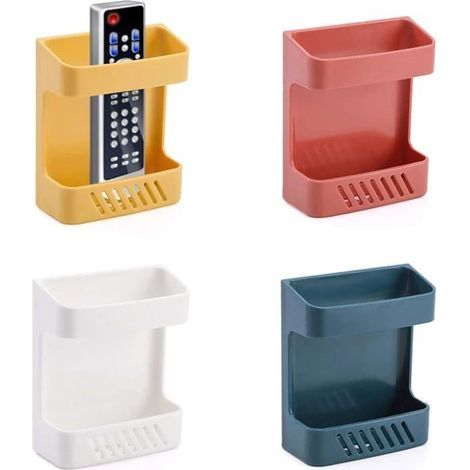 Set di 4 scatole porta telecomandi da parete, ideali per organizzare televisori e condizionatori. (1/4)