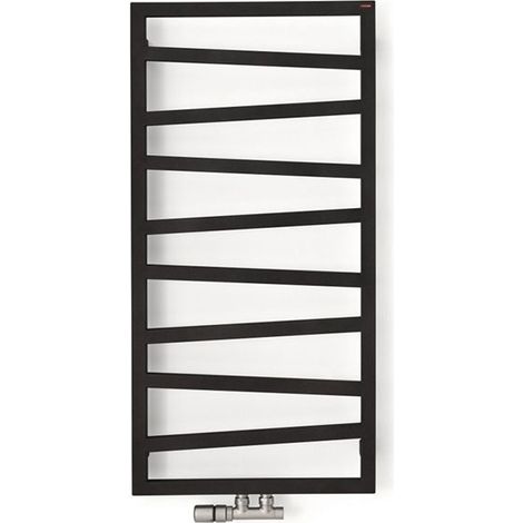 Heizkörper Warmwasserbetrieb schwarz - HxB : 1310x500mm - 490 Watt - ZIG1310/500ZXN