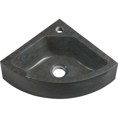 Sapho Blok - Lavabo angolare 300x300 mm, foro per rubinetto, senza troppopieno, antracite 2401-30 (1/5)