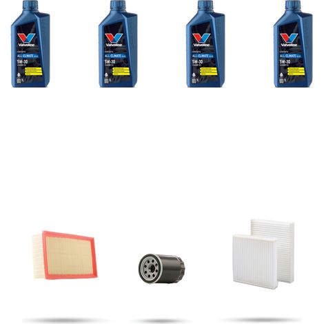 Kit tagliando 3 FILTRI e 4L OLIO compatibile con Citroen C3 II 1.0 vti 50kw dal 2012 (1/5)