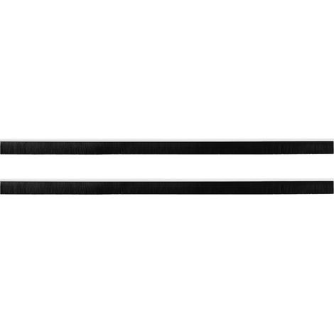 Selbstklebende Türbürstendichtungen 2 pcs Weiß 100 cm vidaXL