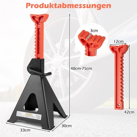 12-Tonnen-Wagenheber-Set, höhenverstellbar, robust